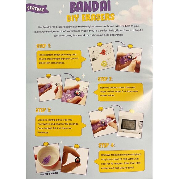 Bandai Japan Keshigomu Kawaii DIY Sweets Erasers Kit - Picture 4 of 4
